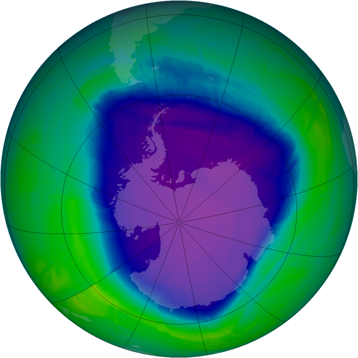 Ozone Map 2008-10-01
